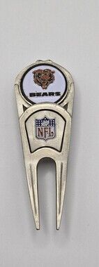 Vintage McArthur Chicago Bears NFL Golf Divot Repair Tool With Magnetic Marker